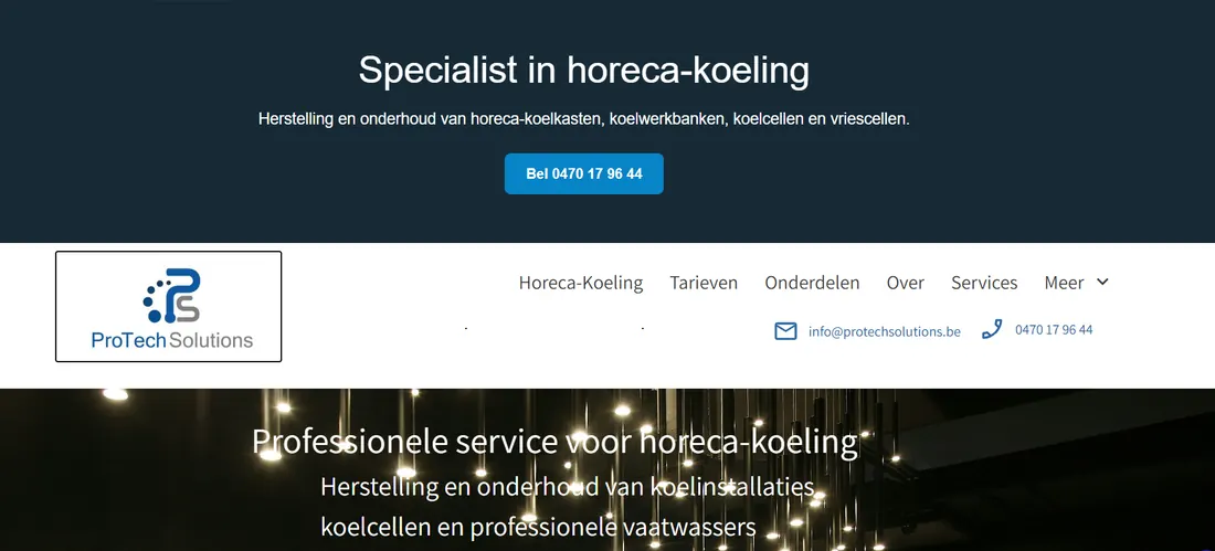 Protech website voor